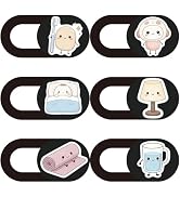 PRESSINART 6Pcs 6 Styles Laptop Camera Cover Cartoon Privacy Guard Accessories, Phone Front Camer...