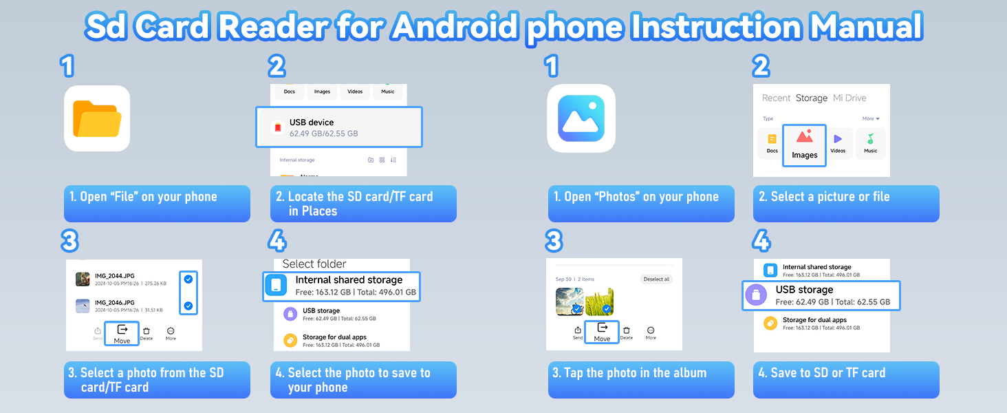 USB C SD Card Reader