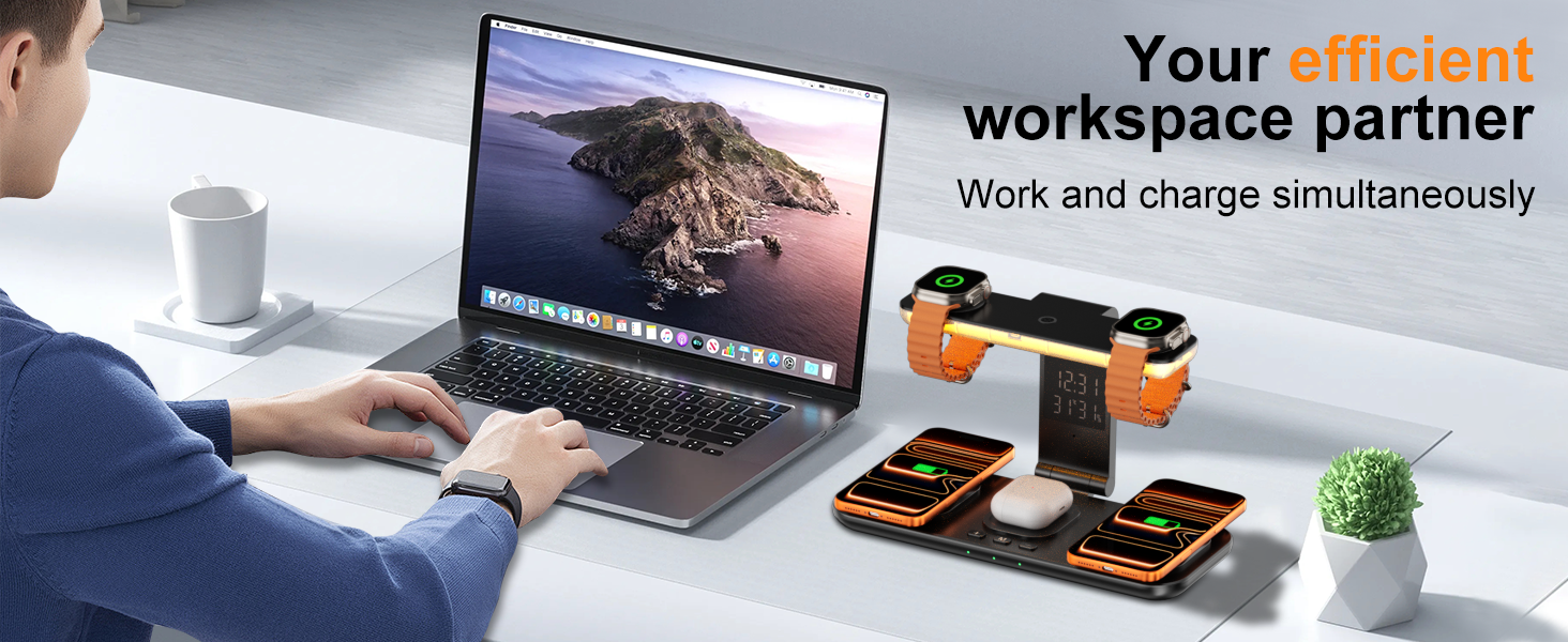 dual phone charging station