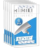 HIIMIEI 8.5x11 Acrylic Wall Sign Holder with Double Sided Tape, 8 1/2 x 11 clear plastic plexigla...