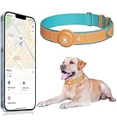 GPS Tracker for Dogs, 2 in 1 Smart Pet Collar (Only iOS), No Monthly Fee Waterproof Dog Collar wi...