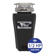 TItan 1/2 horsepower garbage disposal 2600 rpm