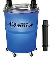 Dust Right Dust Separator + 36” Flex-Form Hose - Cyclone Dust Collector Separates Sawdust, Wood C...