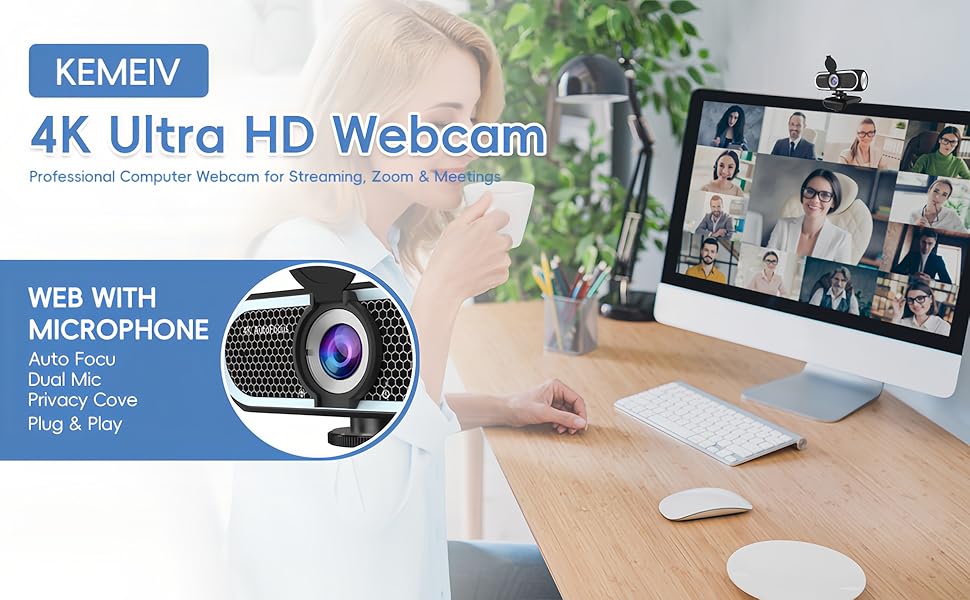 4K Ultra HD Webcam