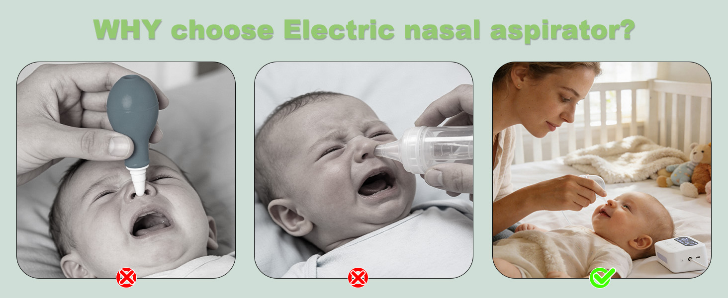 Electric nasal suction device is efficient and safe