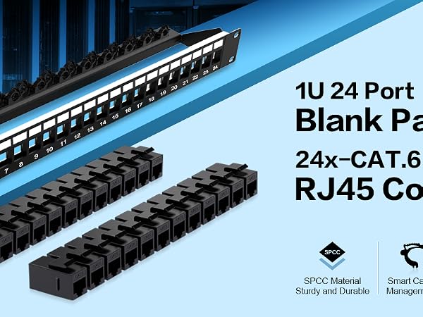 24port blank patch panel