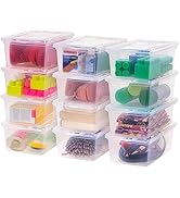 6 Quart Clear Storage Box, 12 Pack