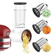 Cofun Slicer Shredder Attachment for Kitchenaid Stand Mixer, Cheese Grater Attachment, Food Slice...