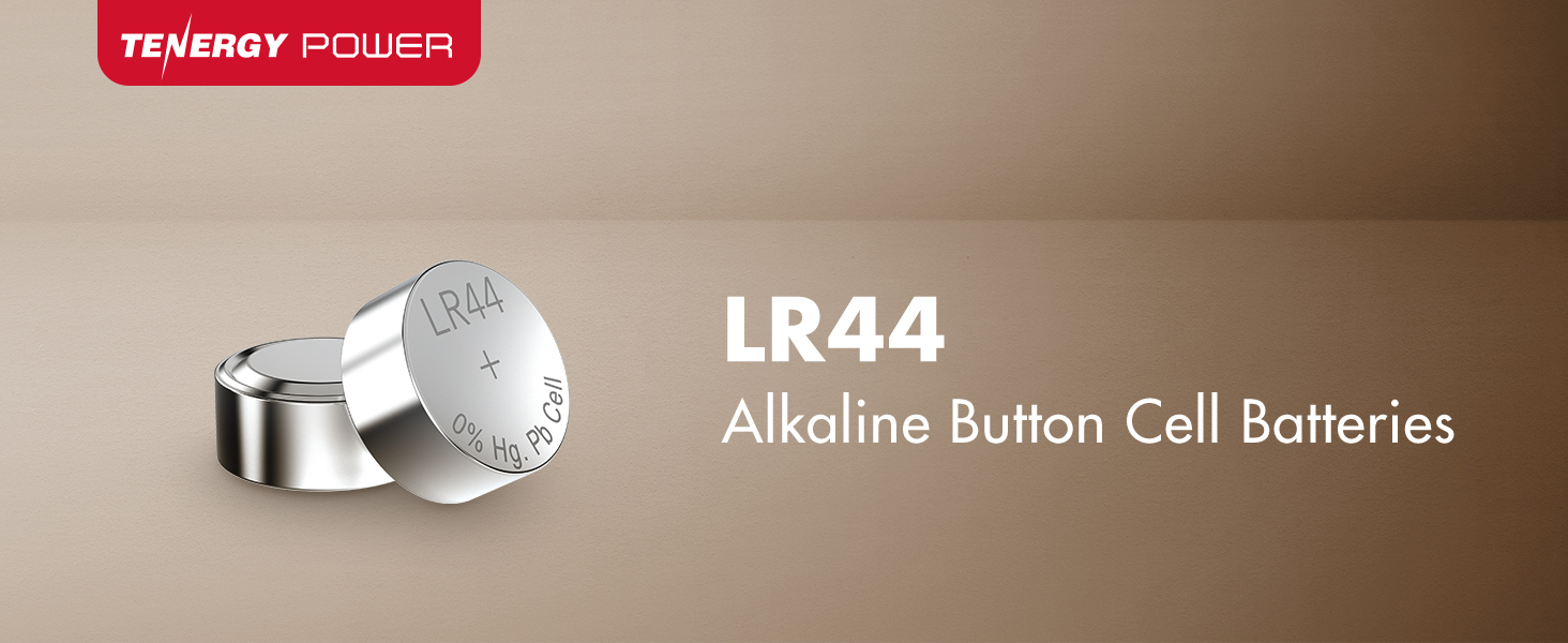 Tenergy LR44 Alkaline button cell batteries