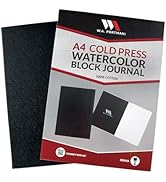 W.A. Portman Cold Press Watercolor Block - A4 (11.3"x8.3") 300GSM/140LB Watercolor Paper Block - ...