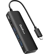 USB C HUB 4K 60Hz, Dockteck USB-C Multiport Adapter 5-in-1 with 4K HDMI, 100W Power Delivery, 3 U...