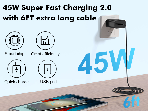 super fasr charger 45w faster