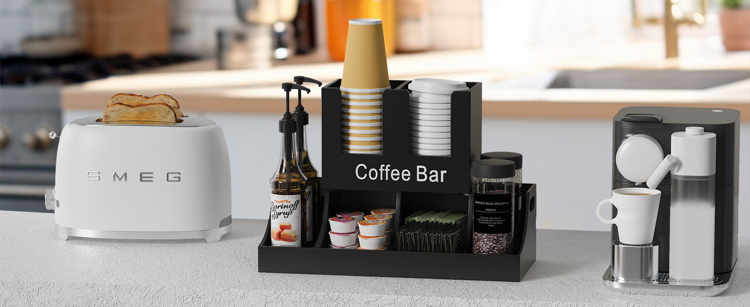 para la cocina nook Stuff dispenser Holder Counter caddy lid break room organizador de cafe