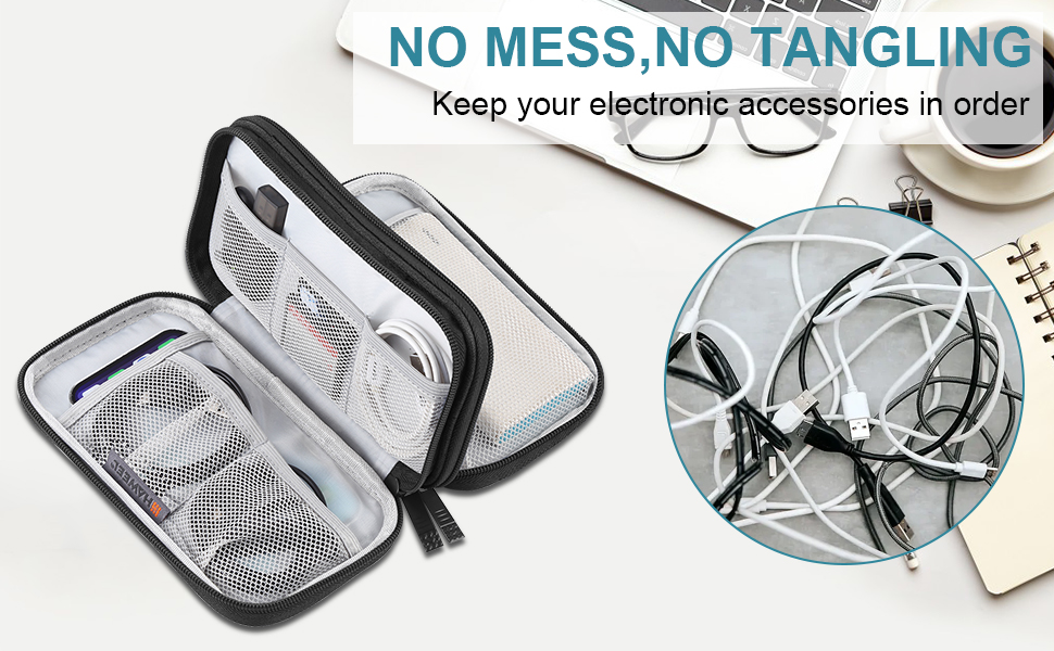Electronic Organizer Travel Cable Accessories Bag