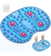GEENOA Foot Massage Mat, Reflexology Mat with Magnetic Therapy, Foot-Shaped Acupressure Pad for F...