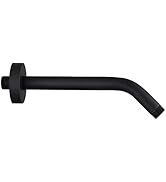 Enoughtmen Shower Arm with Flange +Tape,Stainless Steel Shower Head Extension Arm,Wall-Mounted fo...