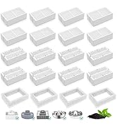 ITSCUTE Cat Fountain Replacement Filters,16 Pack Cat Fountain Carbon Filters and 4 Pack Foam Filt...