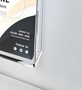MaxGear Brochure Holder 8.5 x 11 inches Flyer Holder Acrylic Brochure Holders Wall Mount Pamphlet...