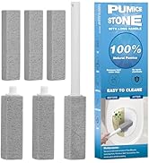 6 Packs Pumice Stone Toilet Bowl Cleaner, Pumice Stone for Cleaning, Powerfully Cleans Hard Water...