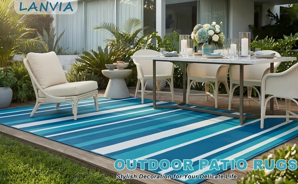 outdoor plastic straw rug