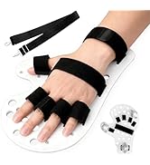 PILSAMAS Stroke Resting Hand Splint with Finger Separator &amp; Pulley System | Adjustable Brace for ...
