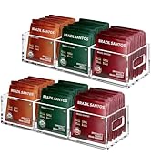 FUCDTEFC Tea Bag Organizer, Small Clear Tea Bag Holder for Drawer Kitchen Cabinets Pantry Counter...
