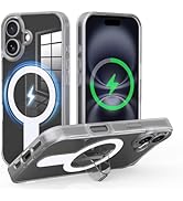 AUROX Magnetic for iPhone 16 Case with Invisible Stand [Compatible with MagSafe] Military-Grade P...