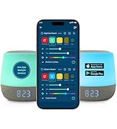 Babysense Double Dreamer - Two Baby Sound &amp; Light Machines Operated via One App - USA only, RGB N...
