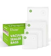 Vixino Vacuum Sealer Bags, 40 Reusable Vacuum Sealer Bags for Food, BPA-Free, Meal Prep and Sous ...