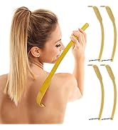4 PCS 17'' Curved Bamboo Back Scratcher - Long Sturdy Handle Back Scratchers for Men Women Adult,...
