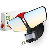 ASD LED Motion Sensor Outdoor Lights, 20W 5CCT Backyard Flood Lights Outdoor, Dusk to Dawn Motion...