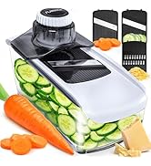 Fullstar Mandoline Slicer for Kitchen, Fruit Cutter, Cheese Grater, Cucumber Slicer, Food Cutter ...