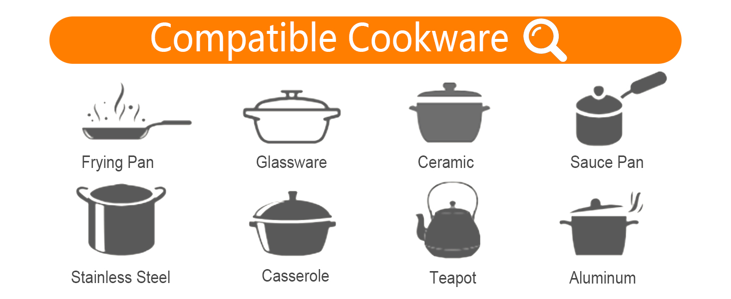 estufa electrica for most cooking utensils