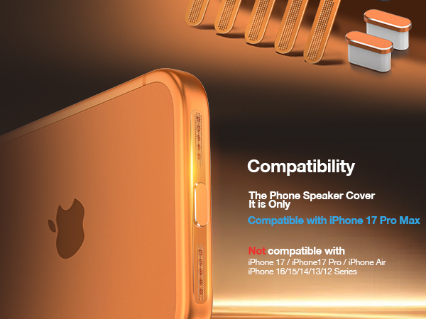 iphone 17 pro max speaker cover