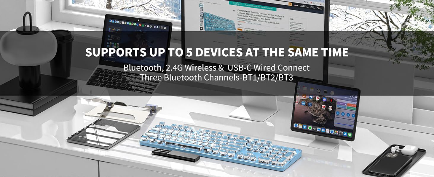 typewriter keyboard wireless