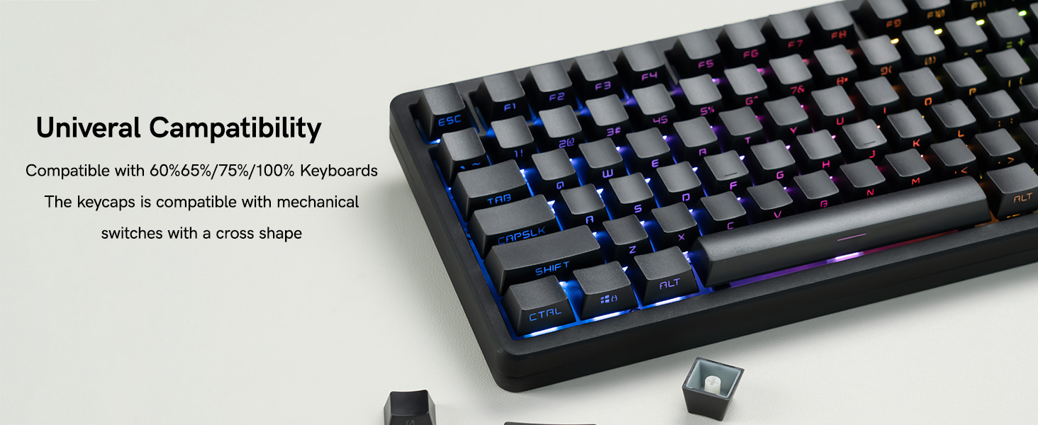 Compatible with 61/68/75/84/87/89/96/98/104/108 keys