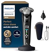 Philips Norelco Shaver i9000, Wet &amp; Dry Electric Shaver, Ink Black, SenseIQ Technology, Triple Li...