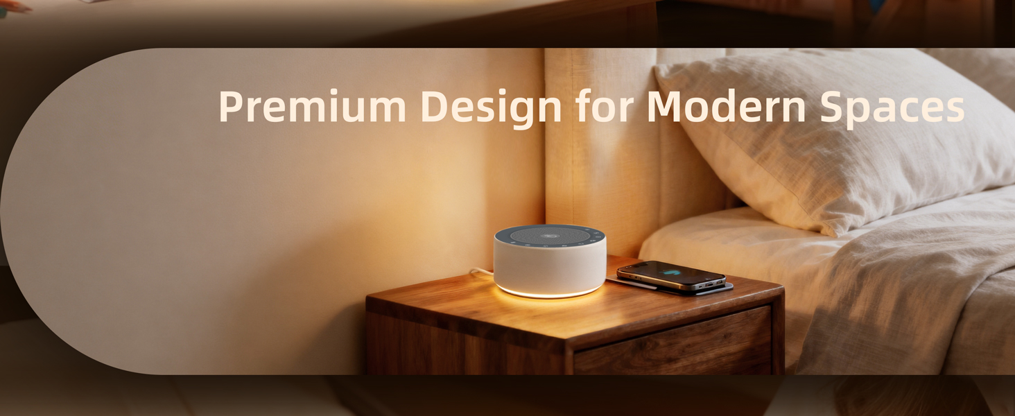 Kipcush White Noise Machine with Night Light