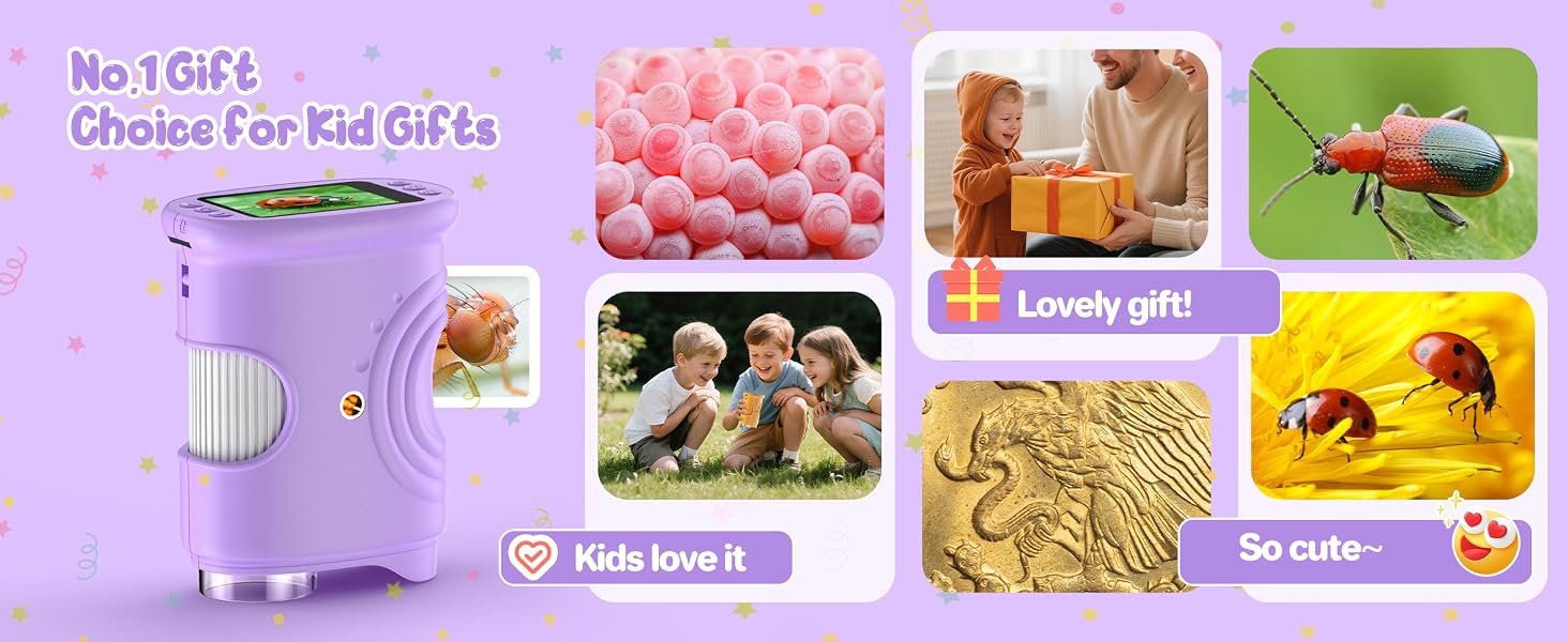 Handheld Digital Microscope for Kids: