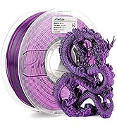 AMOLEN Silk PLA 3D Printer Filament, Dual Color PLA 1.75mm Shiny Color Change Filament 3D Printin...
