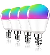 E12 Smart Light Bulbs, DOGAIN A15 Small Smart Bulb 6W=40W Compatible with Alexa, Google Home WiFi...