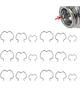 Diamall 18 PCS Car 800-801 Quick Connector Clips, 3/8'' 1/2'' 5/8'' Different Sizes Steel Wire Cl...