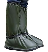 HEKEDES Waterproof Shoe Covers, Reusable &amp; Foldable Rain Boot Shoe Cover with Zipper, Non-Slip, R...