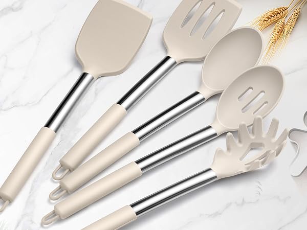 silicone kitchen cooking utensils set of 5