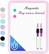 VUSIGN Small White Board Dry Erase, 8.5'' x 11'' Magnetic Dry Erase Board, Mini Whiteboard with M...
