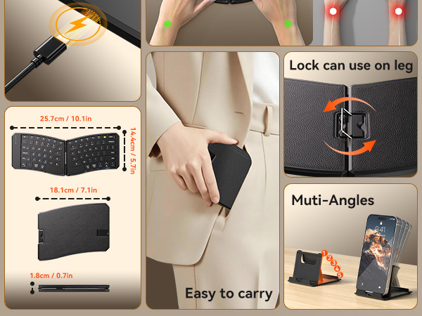 Easy to carry with phone holder