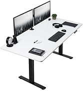 VIVO Electric Dry Erase 71 x 30 inch Standing Desk Workstation, Memory Controller Height Adjustme...