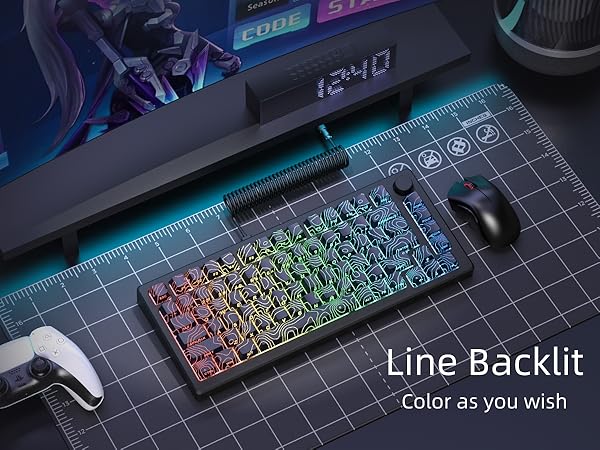 womier black topographic keycaps