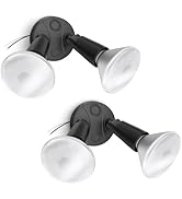 Onforu 2 Pack Adjustable Twin Par Holder, Outdoor Flood Light Fixture Max 300W (Bulbs Not Include...