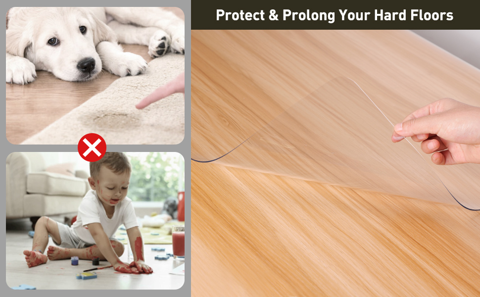 Clear Office Chair Mat for Hardwood floor